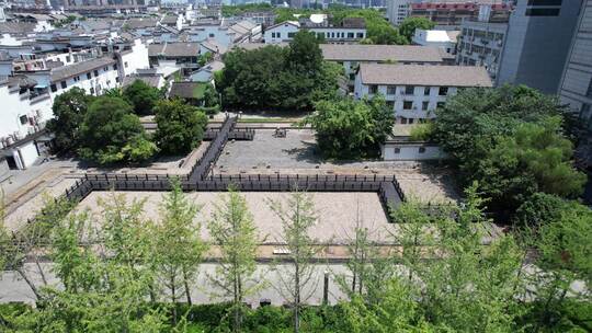 浙江宁波永丰库遗址公园航拍