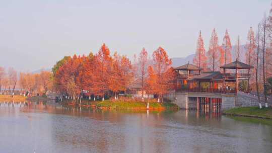 杭州湘湖水街湘湖越界建筑风景