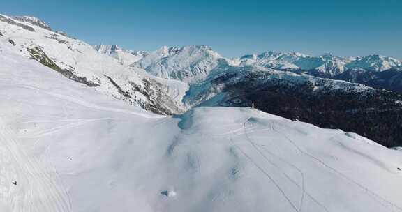 Belalp，山脉，瑞士，雪