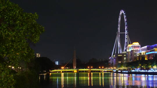 摩天轮夜景