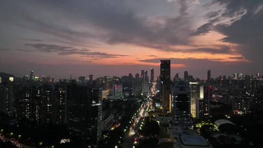 深圳 深圳夜景 夜景 航拍 科技园