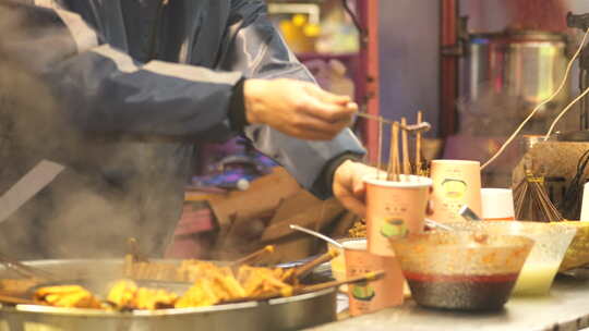 快进X10 炸串 美食 打包 食物 夜市