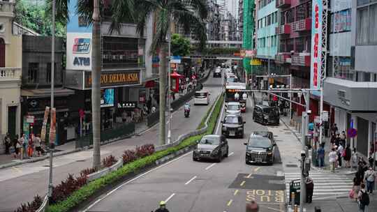 【正版素材】澳门城市街道