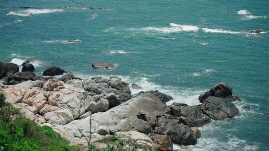 大海 海浪 励志 惊涛 海风  蓝天碧海 礁石