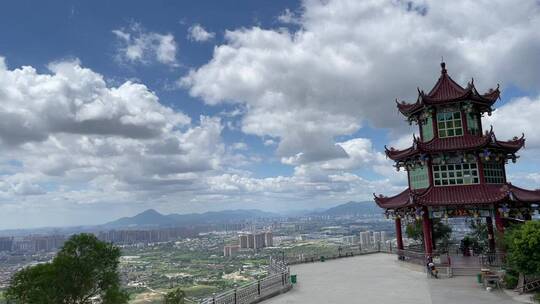 囊山寺风景4K实拍视频