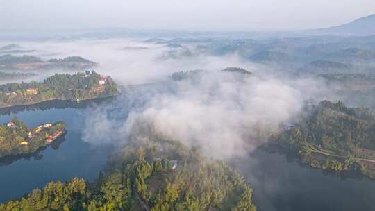 4k航拍森林云海大好河山