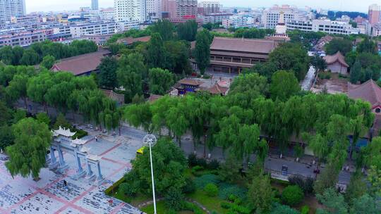 古色古香大佛寺视频素材模板下载