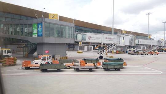 机场 昆明机场 飞机场 候机 航站楼视频素材模板下载