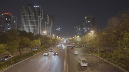 城市夜景 夜景车流