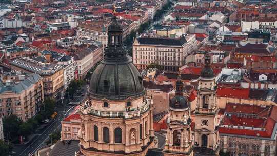 匈牙利 布达佩斯航拍地标建筑
