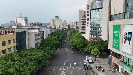 航拍四川眉山城市建设