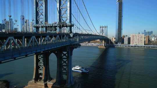 曼哈顿大桥【4K】视频素材模板下载