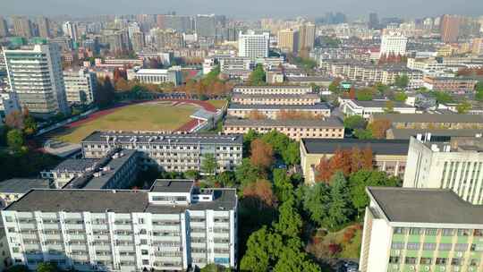 浙江大学西溪校区风景航拍