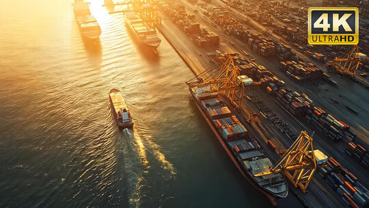 港口日出日落黄昏晨曦大自然唯美风景27