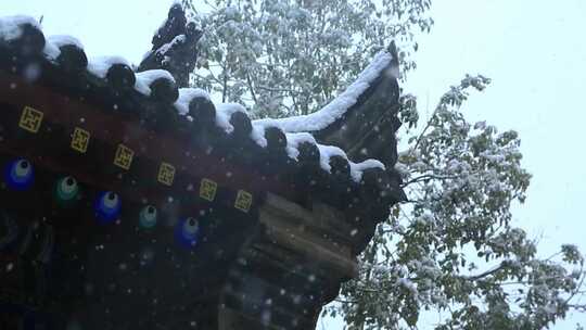 大雪 冬至 大寒　西安古建筑罔极寺