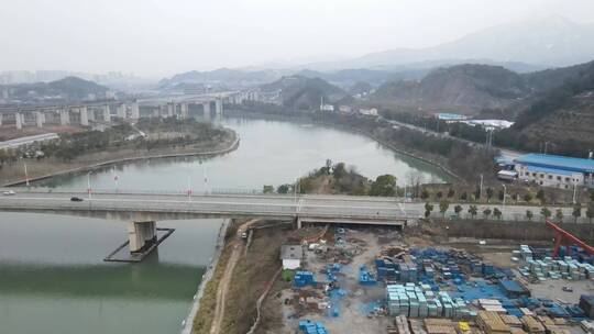 航拍湖北武汉城市风光旅游景点