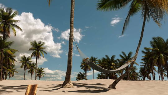 热带夏季海滩视频素材模板下载