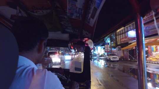 泰国曼谷夜景街景