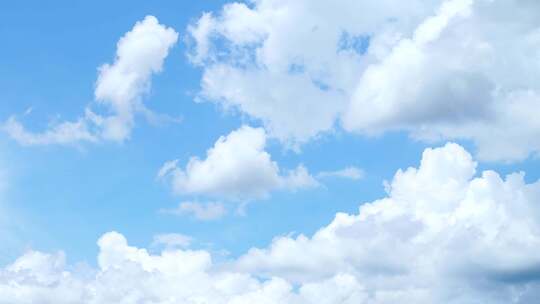 天空延时云朵蓝天白云夏日晴朗天空云层流动