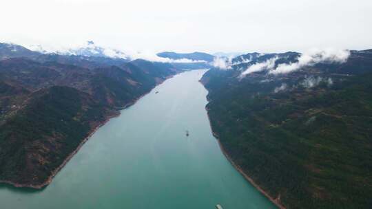 祖国大好河山万里河流视频素材模板下载