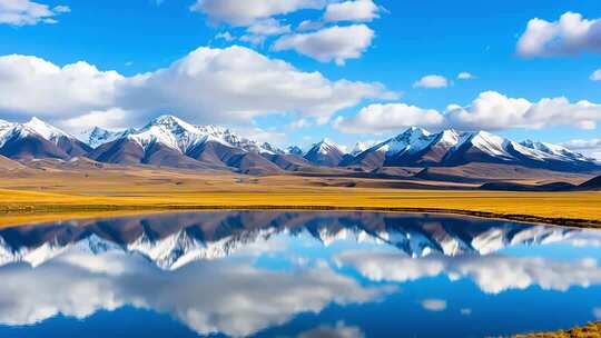 雪山航拍攀登雪山风光日照金山登山探险