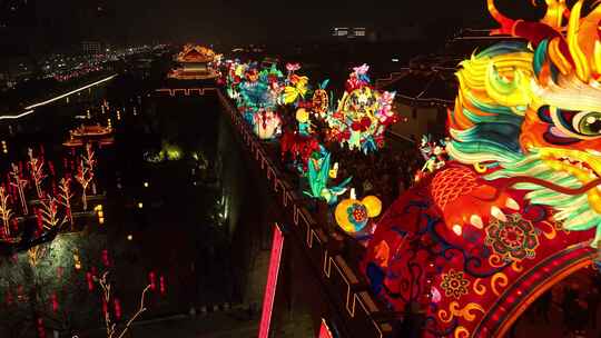 西安城墙夜景灯会