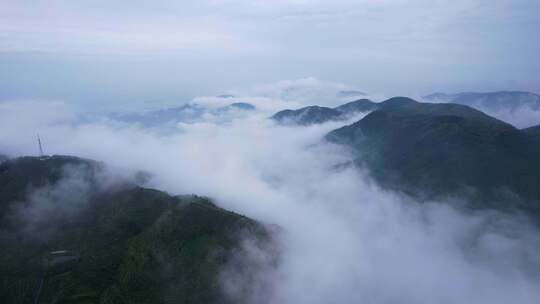 航拍山川高山云海