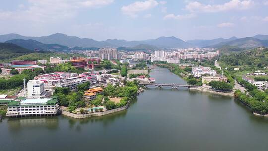 福建省泉州市洛江区马甲镇仰恩大学航拍校园