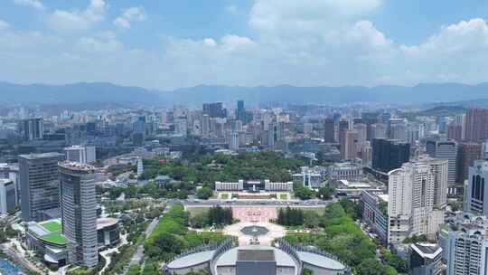 福州五一广场延时于山风景区于山堂城市风景