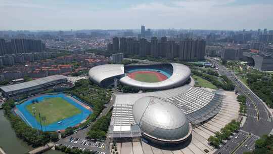 江苏常州城市宣传地标建筑航拍