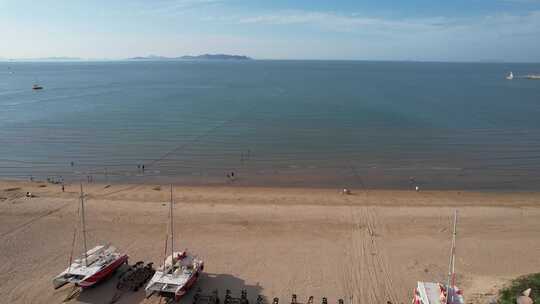 蓝色海洋大海沙滩夏日风景航