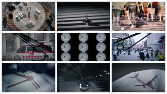 时间倒流 双重曝光高清在线视频素材下载