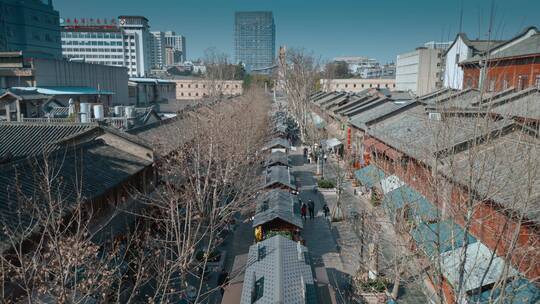 云南旅游昆明甬道街街景