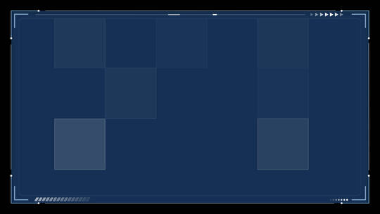 科技感视频图片边框透明背景视频素材模板下载