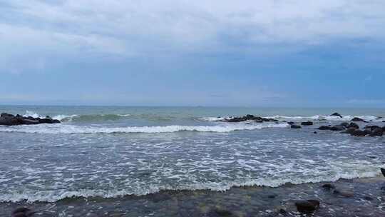 自然风光大海海水海浪视频