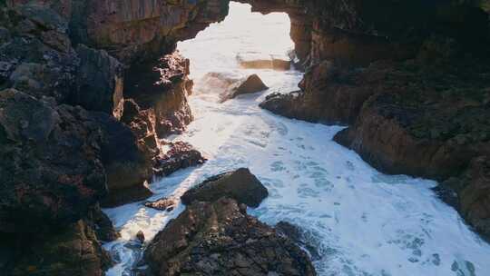 黄金时段，海洋，海浪，岩石