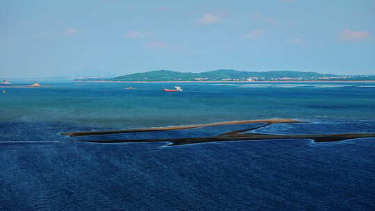 厦门航拍 金门岛 海岛 南海