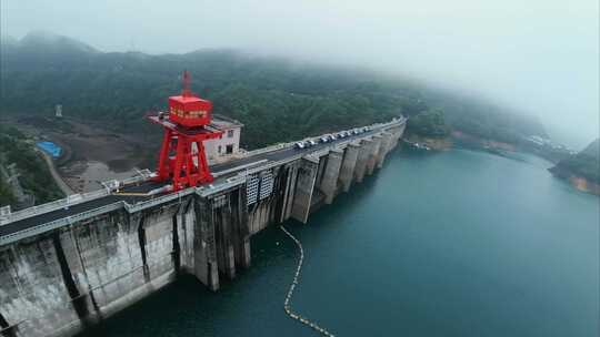 衢州小湖南大坝穿越机航拍