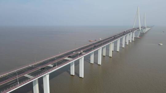 杭州湾跨海大桥4K航拍原素材