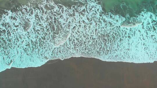 沙滩海浪背景视频