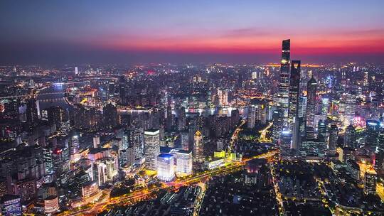 延时上海陆家嘴夜景2