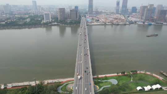 广州琶洲大桥航拍
