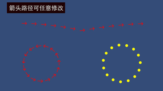 （箭头）物体沿路径运动模板AE视频素材教程下载