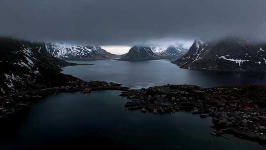 4K航拍挪威罗弗敦群岛最美风光