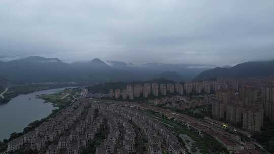 福建连江县潘渡镇的雨后景色