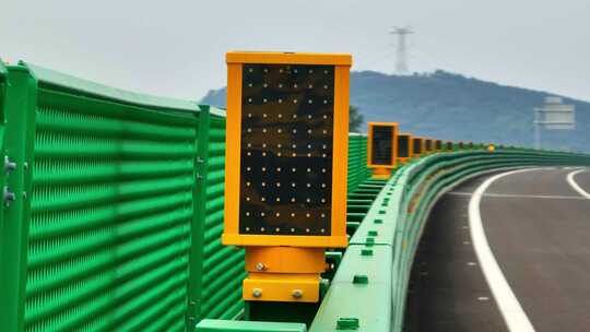 公路引导系统诱导灯光视频素材模板下载