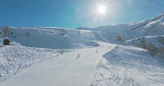 冬季，雪，斜坡，滑雪场