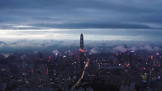 平安大厦夜景