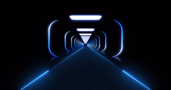 元宇宙隧道（ae模板）未来 通向未来科技