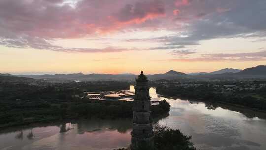 干净空镜广告唯美航拍大景城市山川